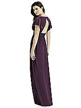 Rear View Thumbnail - Aubergine Silver Studio Design Shimmer Bridesmaid Dress 4526LS