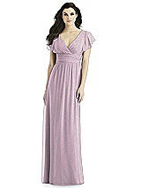 Front View Thumbnail - Suede Rose Silver Studio Design Shimmer Bridesmaid Dress 4526LS