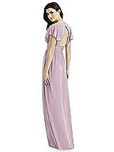 Rear View Thumbnail - Suede Rose Silver Studio Design Shimmer Bridesmaid Dress 4526LS