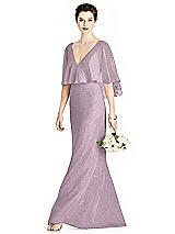 Front View Thumbnail - Suede Rose Silver Studio Design Shimmer Bridesmaid Dress 4538LS