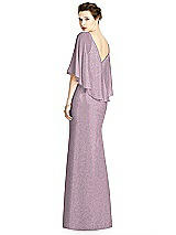 Rear View Thumbnail - Suede Rose Silver Studio Design Shimmer Bridesmaid Dress 4538LS