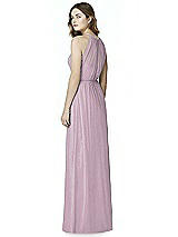 Rear View Thumbnail - Suede Rose Silver Bella Bridesmaids Shimmer Dress BB100LS