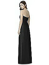 Rear View Thumbnail - Black Silver Bella Bridesmaids Shimmer Dress BB101LS