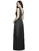 Rear View Thumbnail - Black Silver Bella Bridesmaids Shimmer Dress BB103LS