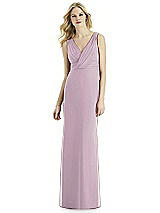 Front View Thumbnail - Suede Rose Silver Bella Bridesmaids Shimmer Dress BB113LS