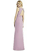 Rear View Thumbnail - Suede Rose Silver Bella Bridesmaids Shimmer Dress BB113LS