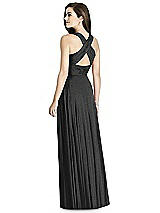 Rear View Thumbnail - Black Silver Bella Bridesmaids Shimmer Dress BB117LS