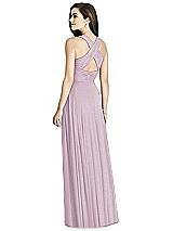 Rear View Thumbnail - Suede Rose Silver Bella Bridesmaids Shimmer Dress BB117LS