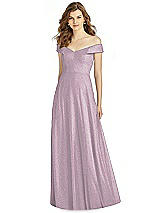Front View Thumbnail - Suede Rose Silver Bella Bridesmaid Shimmer Dress BB123LS
