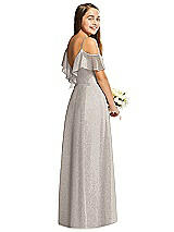 Rear View Thumbnail - Taupe Silver Dessy Collection Junior Bridesmaid Dress JR548LS