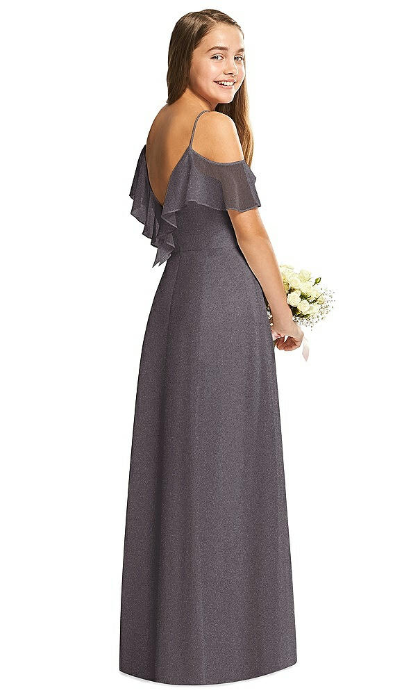 Back View - Stormy Silver Dessy Collection Junior Bridesmaid Dress JR548LS