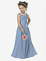 Front View Thumbnail - Cloudy Silver Flower Girl Shimmer Dress FL4033LS