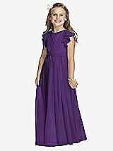 Front View Thumbnail - Majestic Gold Flower Girl Shimmer Dress FL4038LS
