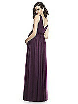 Rear View Thumbnail - Aubergine Silver After Six Shimmer Maternity Bridesmaid Dress M424LS