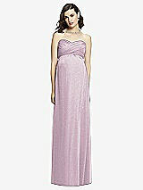 Front View Thumbnail - Suede Rose Silver Dessy Shimmer Maternity Bridesmaid Dress M426LS