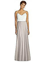 Front View Thumbnail - Taupe Silver After Six Bridesmaid Skirt S1518LS