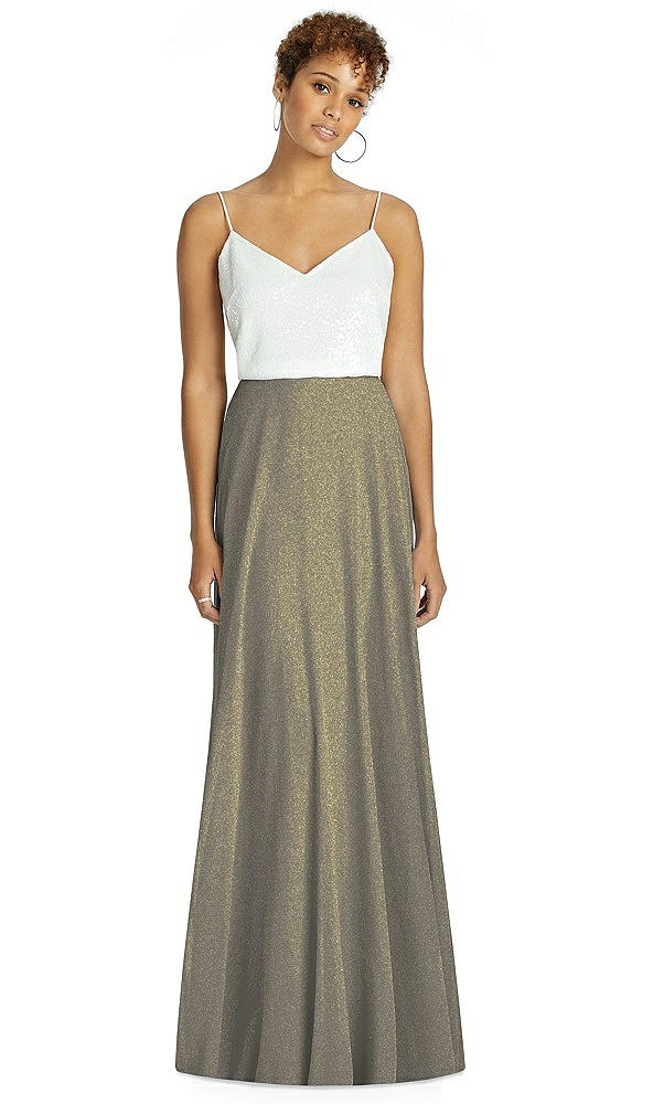 Front View - Mocha Gold After Six Bridesmaid Skirt S1518LS