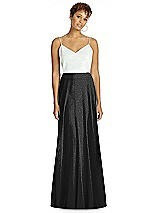 Front View Thumbnail - Black Silver After Six Bridesmaid Skirt S1518LS