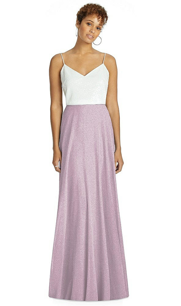 Front View - Suede Rose Silver After Six Bridesmaid Skirt S1518LS