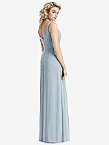 Rear View Thumbnail - Mist Sleeveless Pleated Skirt Maxi Dress with Pockets