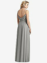 Front View Thumbnail - Chelsea Gray Cowl-Back Double Strap Maxi Dress with Side Slit