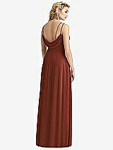 Front View Thumbnail - Auburn Moon Cowl-Back Double Strap Maxi Dress with Side Slit