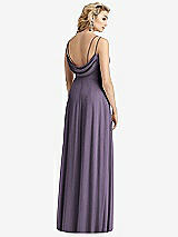 Front View Thumbnail - Lavender Cowl-Back Double Strap Maxi Dress with Side Slit