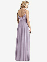 Front View Thumbnail - Lilac Haze Cowl-Back Double Strap Maxi Dress with Side Slit