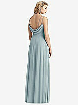 Front View Thumbnail - Morning Sky Cowl-Back Double Strap Maxi Dress with Side Slit