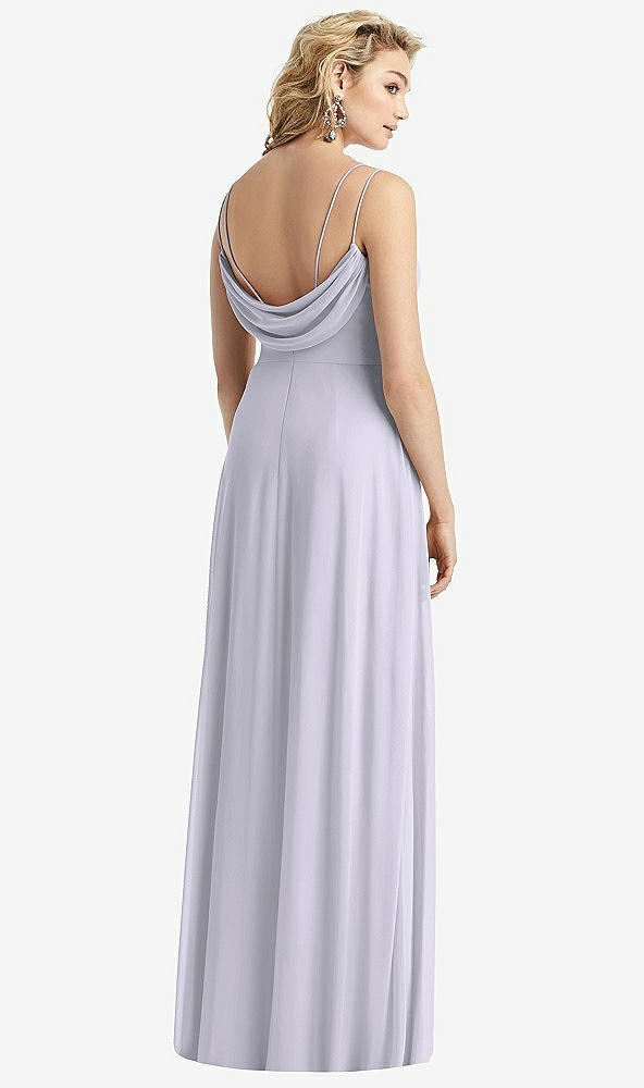 Front View - Silver Dove Cowl-Back Double Strap Maxi Dress with Side Slit