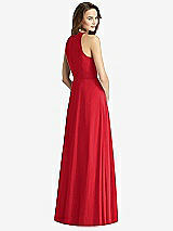 Rear View Thumbnail - Parisian Red Sleeveless Halter Chiffon Maxi Dress