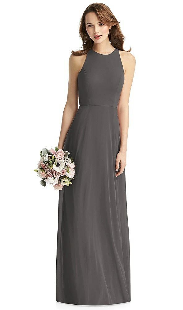 Front View - Caviar Gray Thread Bridesmaid Style Emily