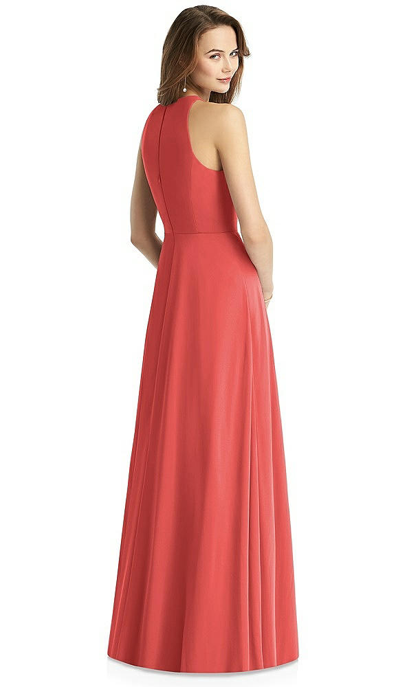 Back View - Perfect Coral Thread Bridesmaid Style Emily