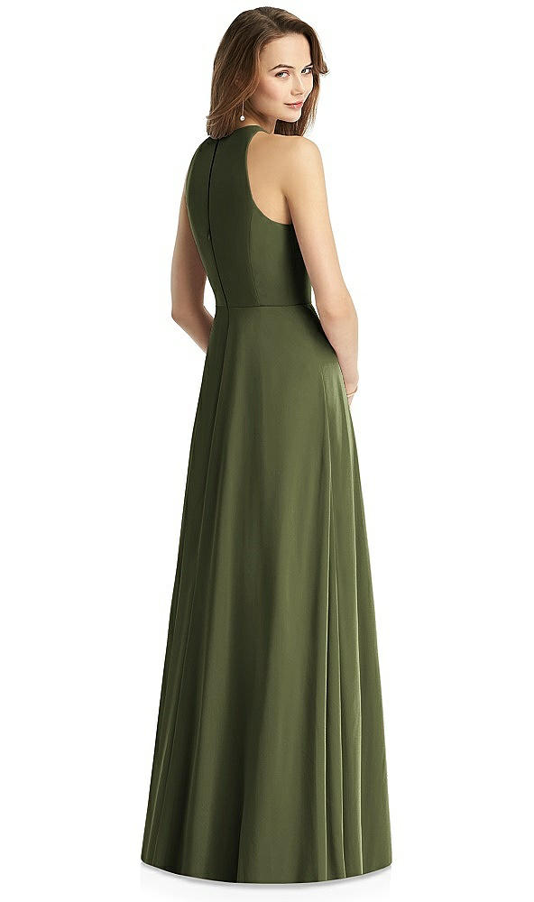 Back View - Olive Green Thread Bridesmaid Style Emily