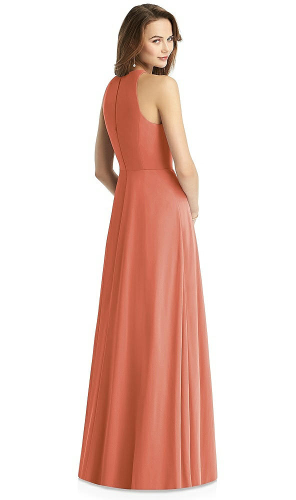 Back View - Terracotta Copper Thread Bridesmaid Style Emily