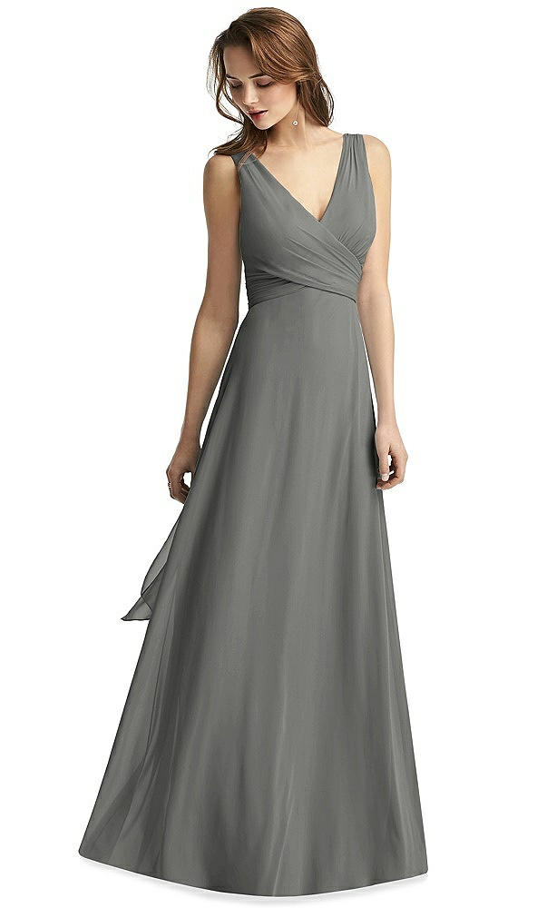 Front View - Charcoal Gray Thread Bridesmaid Style Layla