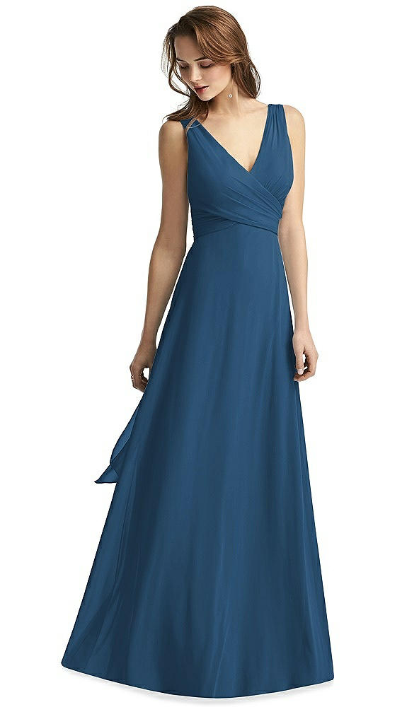 Front View - Dusk Blue Thread Bridesmaid Style Layla