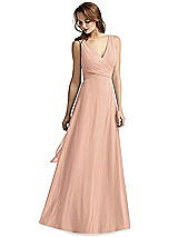 Front View Thumbnail - Pale Peach Thread Bridesmaid Style Layla