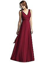 Front View Thumbnail - Burgundy Thread Bridesmaid Style Layla