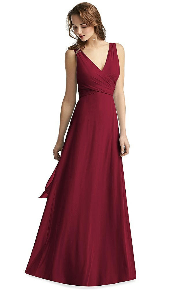 Front View - Burgundy Thread Bridesmaid Style Layla