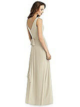 Rear View Thumbnail - Champagne Thread Bridesmaid Style Layla
