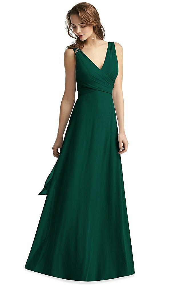 Front View - Hunter Green Thread Bridesmaid Style Layla