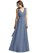 Front View Thumbnail - Larkspur Blue Thread Bridesmaid Style Layla