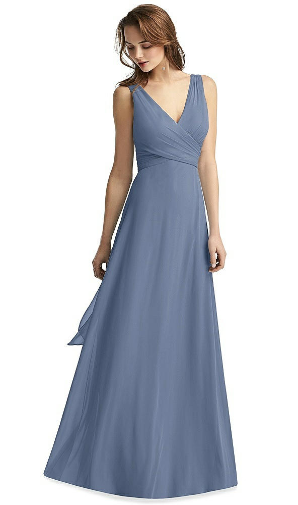 Front View - Larkspur Blue Thread Bridesmaid Style Layla