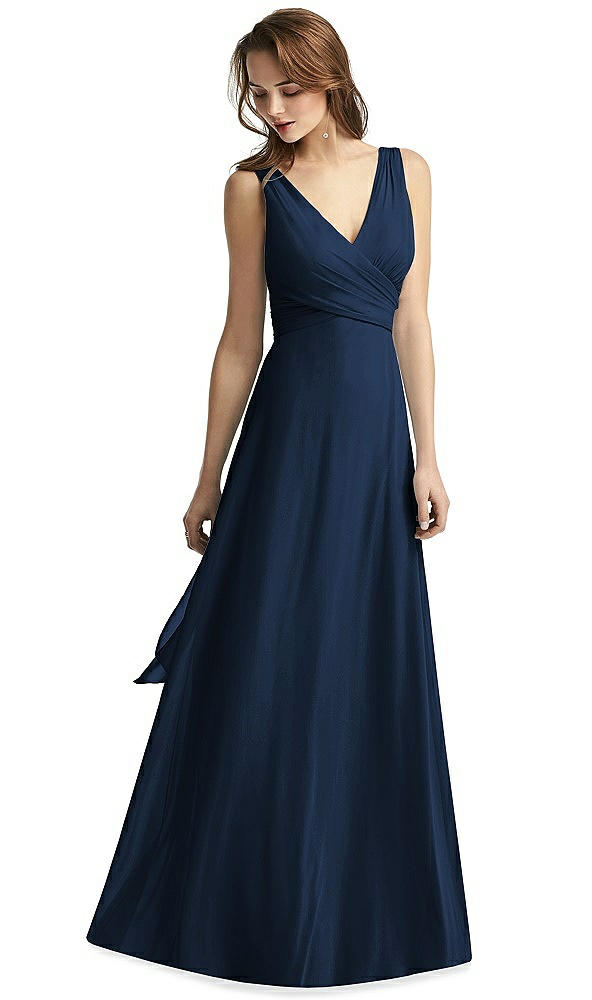 Front View - Midnight Navy Thread Bridesmaid Style Layla