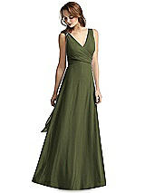 Front View Thumbnail - Olive Green Thread Bridesmaid Style Layla