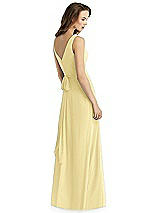 Rear View Thumbnail - Pale Yellow Thread Bridesmaid Style Layla