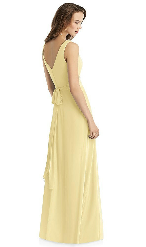 Back View - Pale Yellow Thread Bridesmaid Style Layla