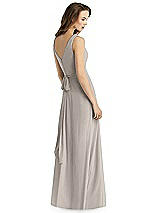 Rear View Thumbnail - Taupe Thread Bridesmaid Style Layla