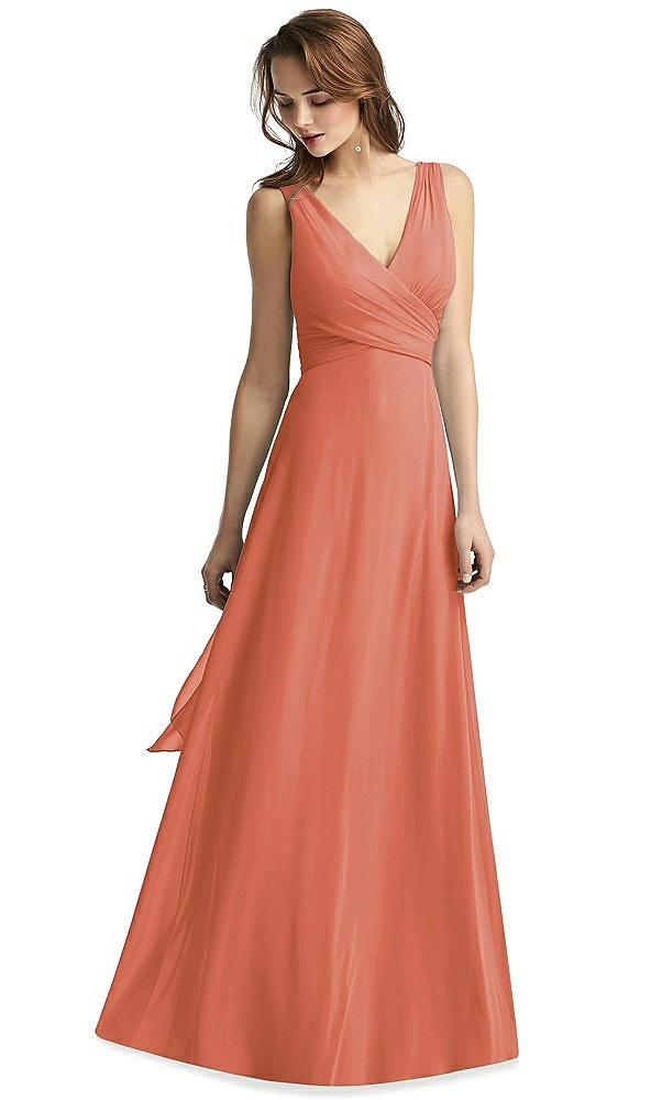 Front View - Terracotta Copper Thread Bridesmaid Style Layla